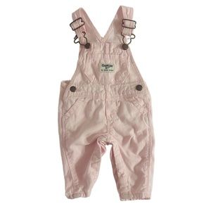0-3M Oshkosh B'gosh Baby Girl Pink Overalls